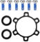Front Rear Bicycle Boost Hub Conversion Adapter, Boost Spacers Front Bike Boost Hub Conversion Kit, Professional Boost Hub Conversion Adapter for Disc Brake Front Rear(rear 142x12 to 148x12)