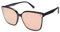 SOJOS Sonnenbrille Herren Damen Verspiegelt, Retro Vintage Groß Eckig Schwarz Coole Klassisch Rechteckig UV400 Schutz Unisex Brille SJ2157, Schwarz/Rosa