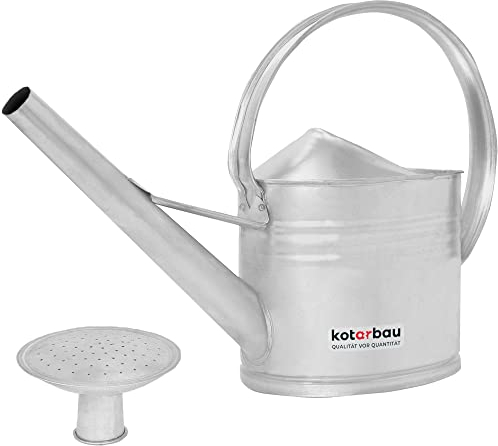 KOTARBAU® Arrosoir en Zinc 8 l avec Pommeau Arrosoir Jardin arrosoir Plante Interieur arosoires extérieur intérieur arosoire arrosoirs