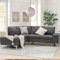 YODOLLA Corner Sofa with Storage, 217cm 4 Seater Corner Sofa Couch, L Shaped Modern 3 Seater + 2 Seater,Grey Sectional Sofa for Living Room (Left Hand Corner Sofa)