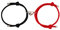 Zeayebsr 1 Paar Anpassen Magnetische Paare Armband Set Gegenseitige Anziehung Seil Am besten passende Armbänder für geflochtene passende Armbänder Geschenk für Männer Frauen(Schwarz+Rot)