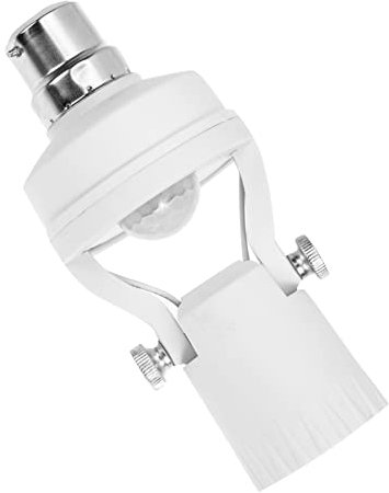 Uonlytech Bulb Adapter Motion Sensor Light Adjustable Motion Sensor- sensor Activated Lamp E27 Motion Activated Dusk to Light Bulb Adjustable Light