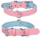 haoyueer Collier en cuir véritable pour chien de petite, moyenne et grande taille, réglable, doux, respirant, confortable, rembourré (S, rose)