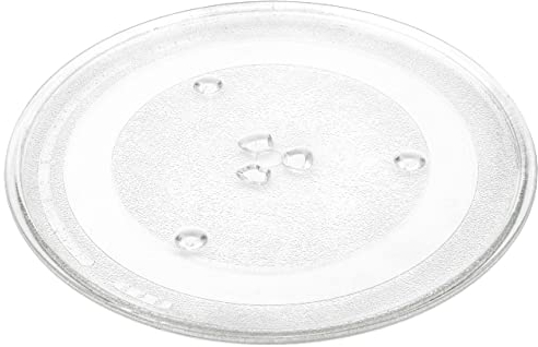 vhbw piatto compatibile con Samsung TMW18 forni a microonde - Piatto girevole con attacco a Y, 285 mm, vetro, trasparente