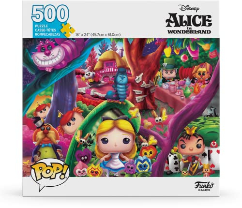 Funko POP! Puzzle - Disney Alice in Wonderland - Funko - Jigsaw - 500 Pieces - 45.7cm x 61cm - English/French/Spanish Language