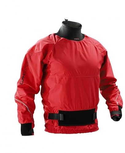 Hiko Rogue Cag Windbreaker wasserdichte Jacke Paddeljacke Wassersport Outdoorbekleidung, Farbe:rot, Größe:S