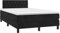 vidaXL Boxspringbett mit Matratze Doppelbett Bett Polsterbett Hotelbett Bettrahmen Bettgestell Lattenrost Schlafzimmerbett Schwarz 120x200cm Samt