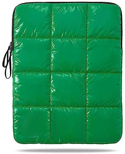 Linpr Housse pour Ordinateur Portable 13-16 Pouces- Étui Étanche Acolchada, Doux et Léger, Compatible MacBook Air M1/M2/M3, Pro 13/14, Dell XPS, HP, ASUS PC Portable 14/15.6/16 (Vert, 15-16 Pouces)
