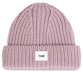 7AM Strickmütze für Erwachsene, Unisex, warme Wintermütze, weich und gemütlich, geripptes Design, bequeme Kappe für Erwachsene (Einheitsgröße), Esche Rose, Einheitsgr��e