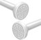 Kongming Barre Rideau Douche Extensible Tringle Rideaux Sans Perçage Perche Télescopique en Acier Inoxydable 304, Antidérapant & Ne Rouille Jamais pour Fenêtres, Penderie, Porte (Blanc, 100-290cm)