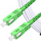 Elfcam® - 100m Cavo in Fibra Ottica da SC/APC a SC/APC Monomodale Simplex,OS2 9/125μm LSZH Bianco (100M)