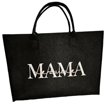 * nähmadl olivia * Tasche aus Filz personalisiert Mama mit Kindernamen kleiner Shopper
