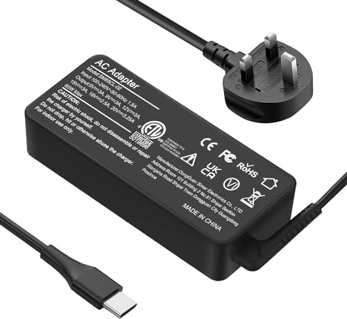 Universal 65W 45W USB C Laptop Charger for L enovo Chromebook 100e 300e 500e C330 S330 L enovo ThinkPad T430 T440 T480 T490 T580 E440 E531 E540 L440 Type C AC Adapter Power Supply