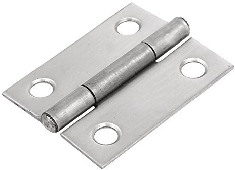 Scharniere Schrankscharniere Schrank Kleiderschrank Tür Edelstahl Rohr Rohr Scharnier Silber Ton 1,5-zoll Länge