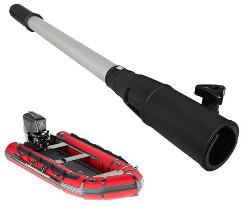 Außenborder-Pinnenverlängerung, Pinnenverlängerungsgriff, Ausziehbar Länge 46Cm, Teleskop Pinnenverlängerung, Metall-Außenbord-Pinnenverlängerungs-Bediengriff