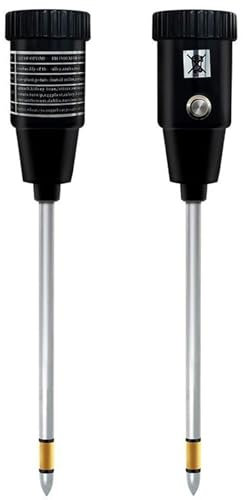 Zephylix Bodenfeuchtigkeitsmesser, 2-in-1 Pflanzenfeuchtigkeitsmesser, Pflanzenwasser-Monitor, Pflanzenhygrometer, Feuchtigkeit für Topfpflanzen, Garten, Bauernhof, Rasen, Schwarz