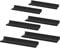 SONGMICS Wandregale aus Metall, 6er Set, Schweberegale, Industrie-Design, Wandboards, für Dekos, für Schlafzimmer, Küche, Badezimmer, Wohnzimmer, unterschiedliche Layouts, schwarz LFS012B02