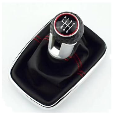 Viviance 12mm 5/6 Gang Schaltknauf Hebel kompatibel mit VW Golf 4 IV MK4 GTI R32 Bora Jetta 1999-2004 - 6 Geschwindigkeit