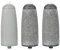 3PCS Replacement Heads Compatible with JML NuYou Pedi Roller - for Flawless Pedi Replacement Foot Grinder Roller Heads, Professional Callus Remover for Silky Smooth Feet (Grey)