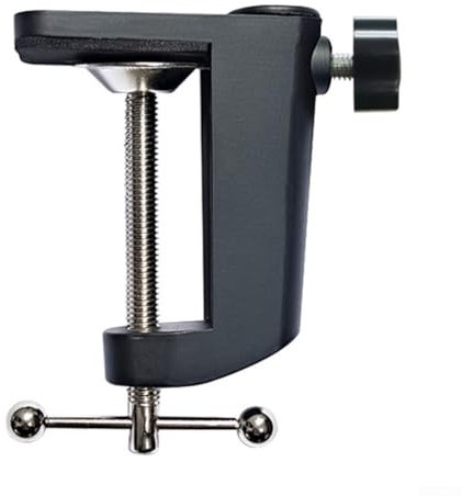 Besttoolifes Ersatz-Halterung aus Aluminiumlegierung, verstellbare C-Klemme, Schreibtischleuchte, Halterung, freitragende Halterung für Mikrofon, Tischlampe (schwarz)