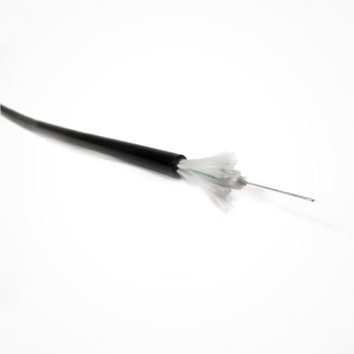 SILEXFIBER Silex - Cavo fibra ottica G652D | DT1 | LSZH | armato | dielettrico | 12FO | leggero e flessibile, facile da installare, resistente, 100 metri