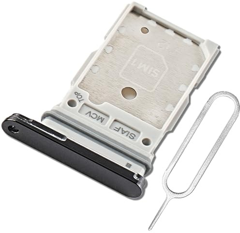 ExtKry SIM Kartenfach für Samsung Galaxy S23/S23+ Plus Dual SIM Tray,Schwarz