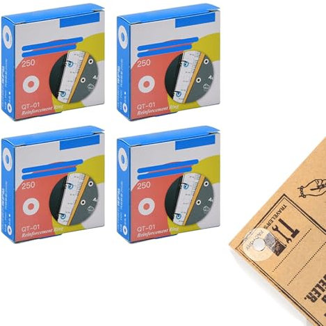 Lochverstärker,1000 Stück 15mm Lochverstärker Selbstklebend,Lochverstärker Selbstklebend Transparent,Ringlochverstärker,Verstärkungsringe Lochverstärker,Lochverstärkungsringe