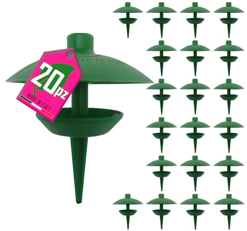 LUMA-Stop Piège Anti Limaces et Escargots 20 Unités, Piège à Limaces Écologique pour Jardin et Potager, Appât Protégé de la Pluie, Anti Limace Sécurisé pour Animaux et Cultures