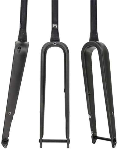 Gravel 700C Carbon Fiber Road Bike Rigid Fork 100 X 12mm Thru Axle 1-1/2 Threadless Tapered Tube Disc Brake Light Bicycle Front Fork
