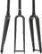 TOTLAC Forcella Anteriore per Bici da Corsa Gravel 700C in Fibra di Carbonio, Rigida, Perno Passante da 100 x 12 mm, Tubo Conico Senza Filettatura da 1-1/2, Freno a Disco Leggero