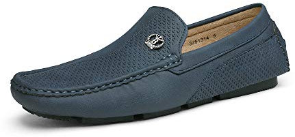 Bruno Marc Mocasines Hombre Zapatos de Vestir de Conducción Penny Zapatillas Loafers Casual Cómodos Zapatos,Size 43,Armada,3251314