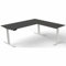 Kerkmann Schreibtisch Move 3 elektr. höhenverstellbar BxT 180x180cm + Anbautisch anthrazit