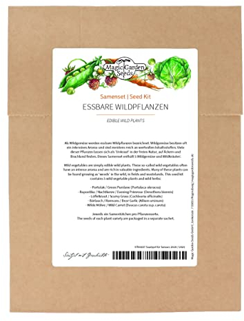 Essbare Wildpflanzen - Samenset mit 5 ursprünglichen Gemüse- & Kräutersorten