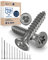 Edelstahlschrauben Torx Holzschrauben 4x70 Edelstahl V2A rostfrei Spanplattenschrauben für Holz Teilgewinde 4mm stark 70mm lang 25 Stück Schrauben Holz A2