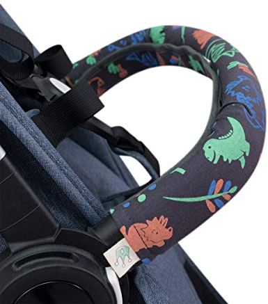JYOKO KIDS Abdeckung Deckt Griff für Kinderwagen (Happy Dino, Einzel)