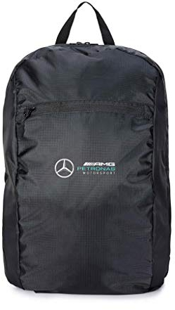 Mercedes AMG Petronas Unisex Formel 1 Team Packbare Tasche, Schwarz, Einheitsgröße