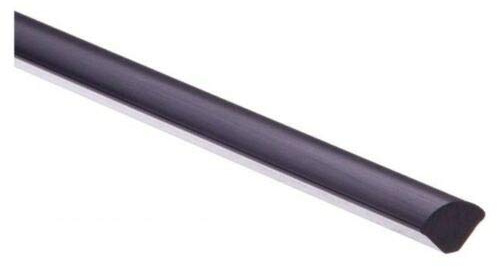 TMW Profiles 18mm uPVC Quadrant Trim - Black - Gap-Filling Edge for Windows & Doors – Neat Finish, 2.5m Long (Black)