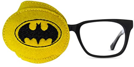 Cache-œil brodé réutilisable pour enfants et adultes - Pour amblyopie - Traitement par occlusion oculaire paresseux