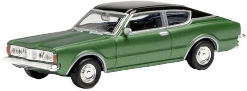Herpa Modellauto Ford Taunus 1600 Coupé, originalgetreu im Maßstab 1:87, Auto Modell für Diorama, Modellbau Sammlerstück, Deko, Made in Germany, Automodell aus Kunststoff