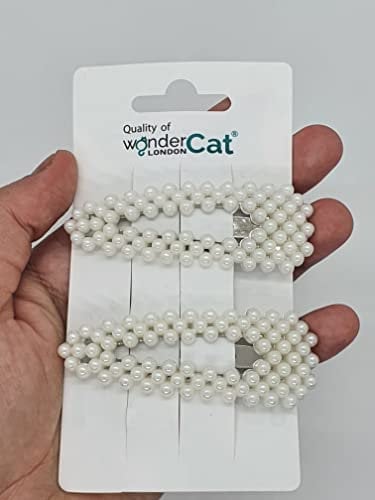 2 Pcs Pearl Hair Clips, Hair Clips for Women Girls Hair Barrettes Hairpins Headwear (Z2PEADIY)