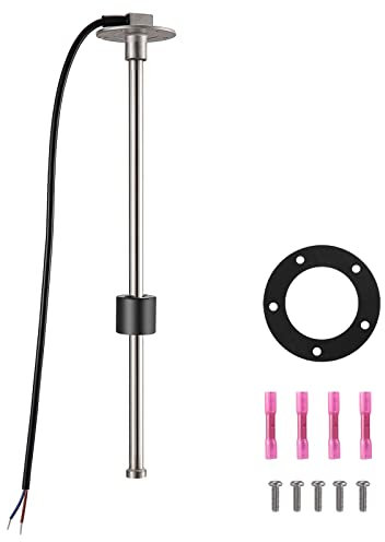 Rupse Sensor de Nivel de Combustible 0~190 ohm,Sensores de Inyección de Combustible para Indicador de Nivel de Combustible Coche Barco (200mm)