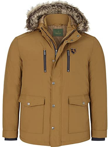 Charles Colby Herren Jacke Sir Clarence dunkelgelb, 4XL (XXXXL) - 68
