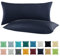 SHC by BaSaTex 2er Pack Jersey Kissenbezüge Kissenhüllen | Kopfkissenbezug aus 100% Baumwolle | 40x80 cm Kissenbezug | Farbe Navy Dunkelblau