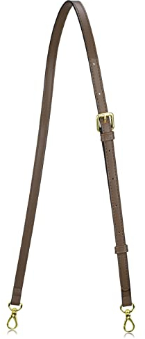 Allzedream Leder-Geldbörsenriemen, Ersatz, Crossbody-Tasche, lang, verstellbar, Kaffee, Medium, Langlebig, stabil