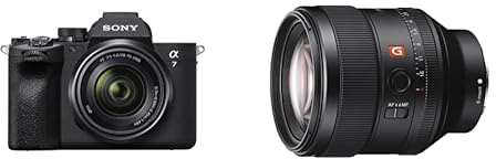 Sony Alpha 7 IV Spiegellose Vollformatkamera für Experten inkl. SEL2870 (33 MP, Echtzeitfokus, 10 Bildern pro Sekunde, 4K 60p-Video, Touchscreen) + 85F14GM