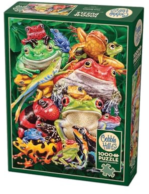 Cobble Hill 1000 Teile Puzzle – Frosch Business – Musterposter im Lieferumfang enthalten