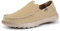 Kickback Couch Classic - Herrenschuhe - Farbe Gravel - leichte Slip On Canvas Schuhe Männer - Loafers für Männer - All Day Comfort - Slip On oder Slide In Herren Freizeitschuhe - Größe EU45