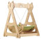 Cartoon shaped pet Bed cat hammock, Solid Wood Fancy Swing Chair, 2 in 1 Chair and Hammocks, Cat Furniture Gift for Cat Dog