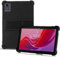 Heioloo Hülle für Lenovo Tab M11 Schutzhülle mit Kickstand [Nie Vergilbung] Stoßfest Silikon Hülle Kratzfest Weiche Bumper Rückseite Cover - Schwarz
