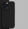 For Apple iPhone11 Pro Max Luxury Shockproof Liquid Silicone Case Lens Bumper Cases Soft Protection Back Cover For iphone 11 Pro Max (Black)